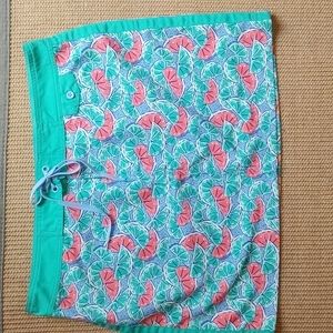 Vineyard Vines Skirt with pink & green citrus